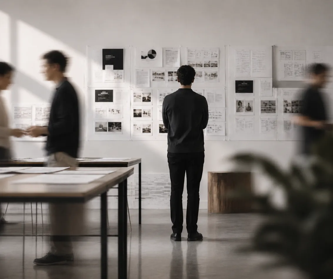 Startup team working on a product